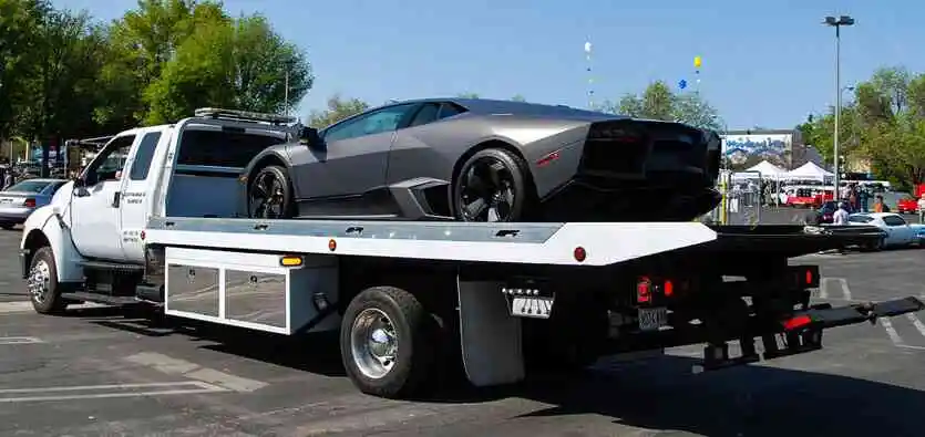 exotic car flatbed tow truck toronto etobicoke_orig 1