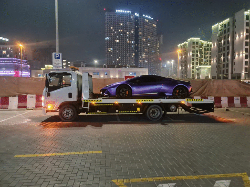 Supercar recovery in Dubai